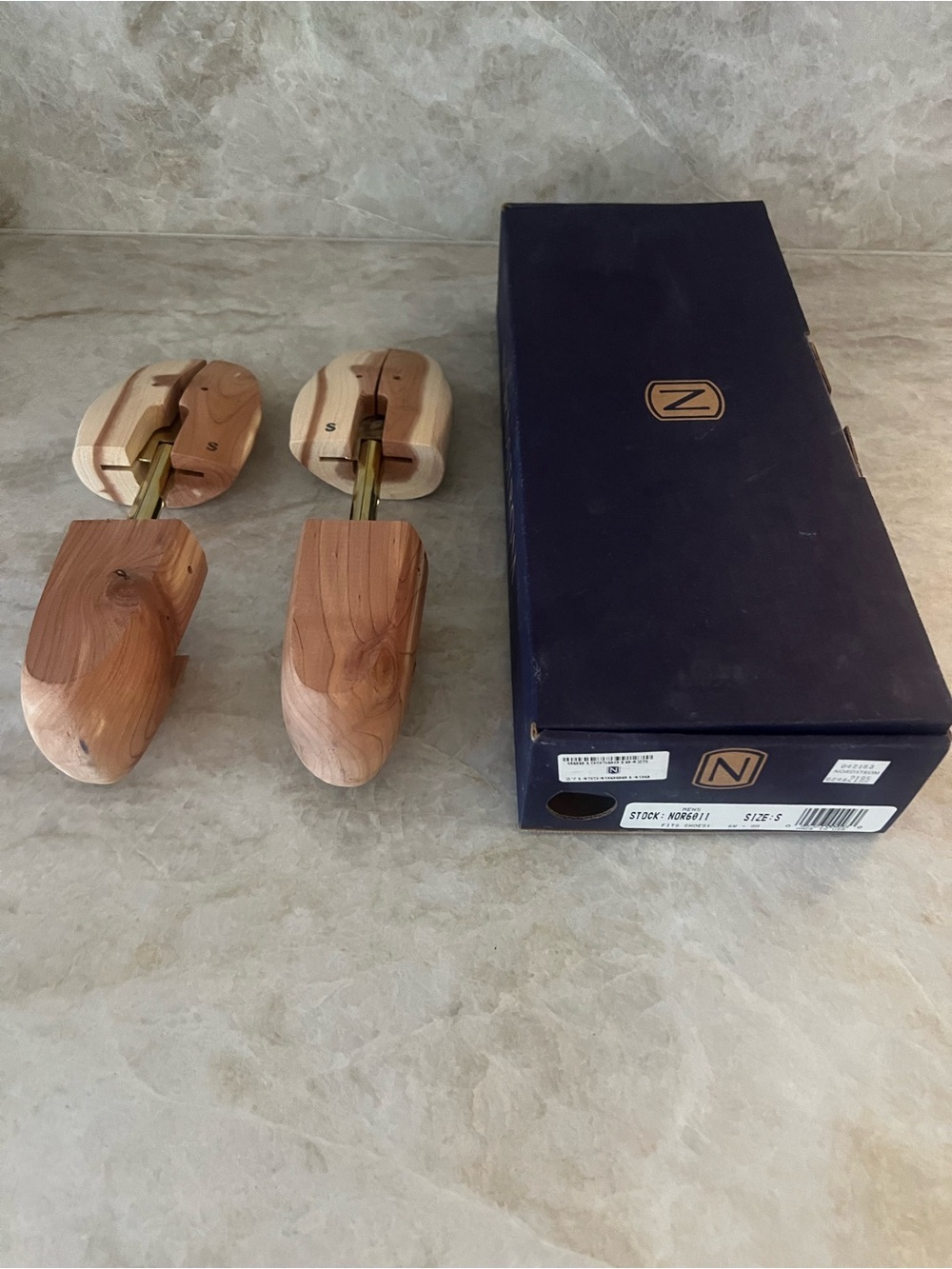 Nordstrom Cedar Shoe Trees with Brass Hardware - Natural Wood